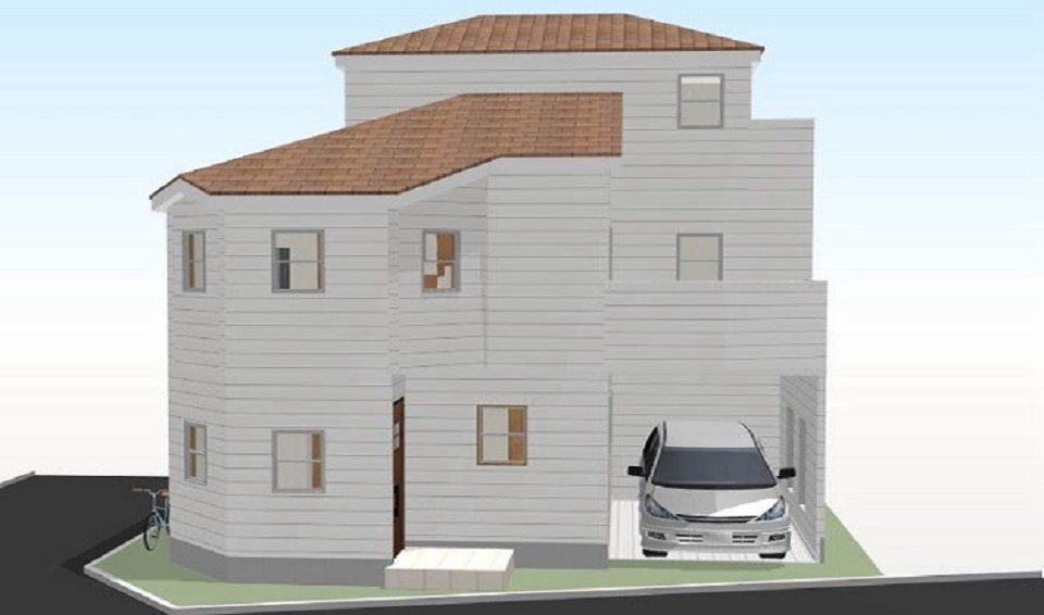 間取り　3階建て