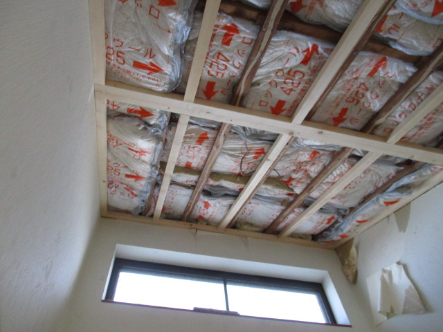 無垢材リフォーム施工中