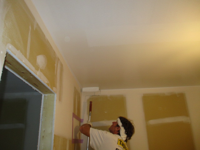 無垢材リフォーム施工中